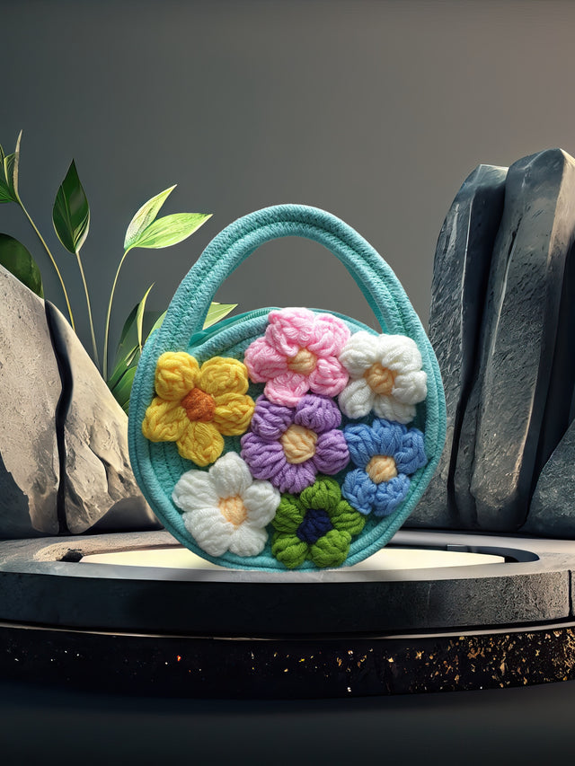 MA01 Stylish Round Woven Sling Bag