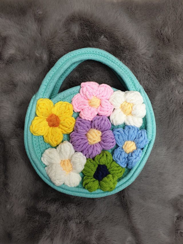 MA01 Stylish Round Woven Sling Bag