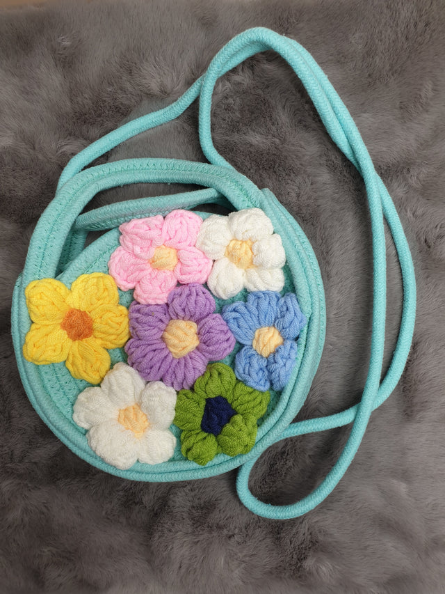 MA01 Stylish Round Woven Sling Bag
