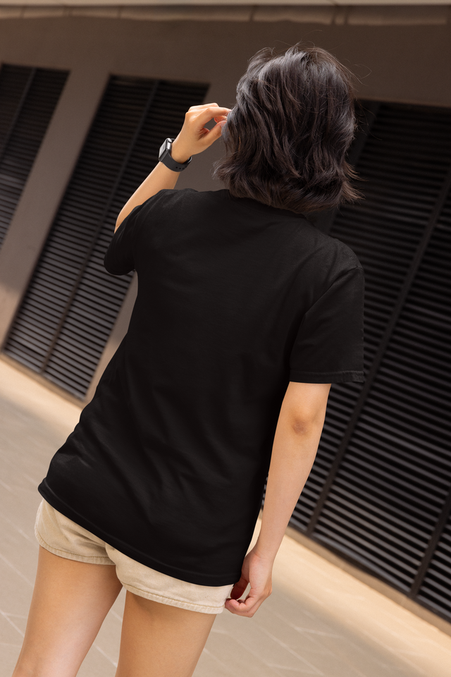TA54 Premium Women Solid Cotton Regular Tshirt