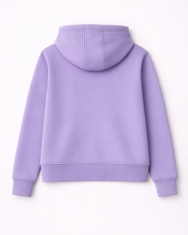 Purple hoodie on a white background