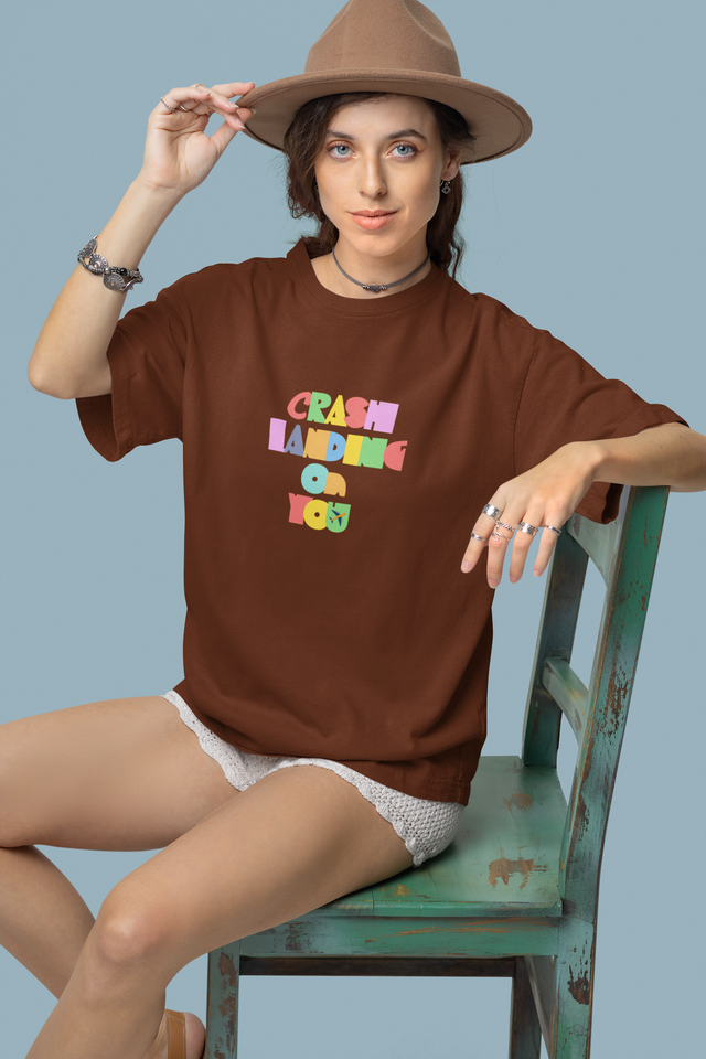 TA57 Premium Women Cotton CLOY Design OverSized Tshirt