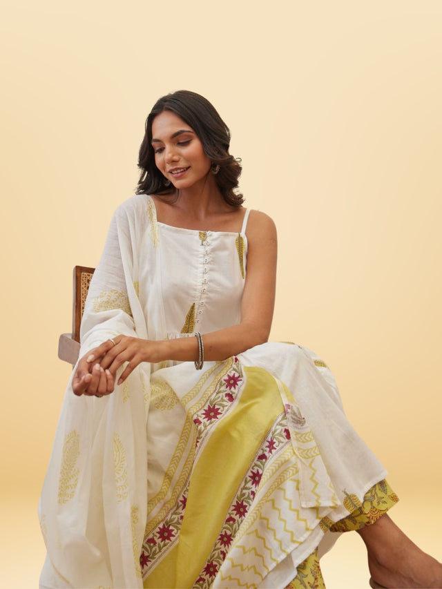 R11 Premium Sleevless Mulmul Cotton Dress