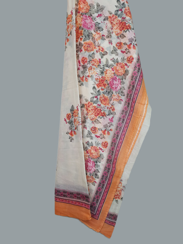 R48 Elegant Premium Flower Motif Cotton Design Suit