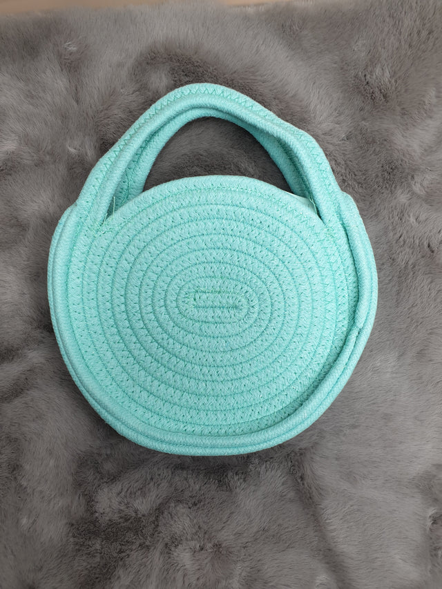 MA01 Stylish Round Woven Sling Bag