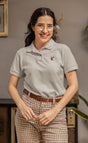 Grey color Polo tshirt