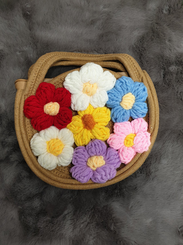 MA01 Stylish Round Woven Sling Bag