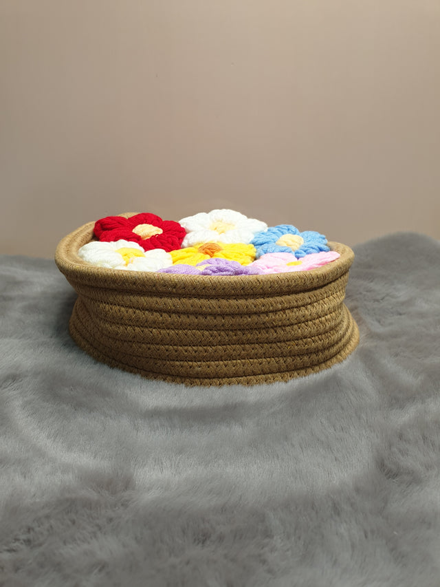 MA01 Stylish Round Woven Sling Bag