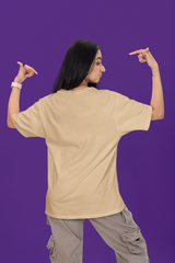 TA51 Premium Women Solid Cotton OverSized Tshirt