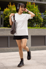 TA54 Premium Women Solid Cotton Regular Tshirt