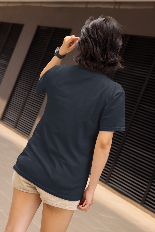 TA54 Premium Women Solid Cotton Regular Tshirt