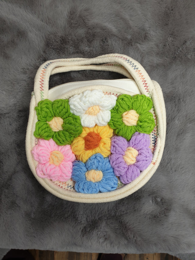 MA01 Stylish Round Woven Sling Bag