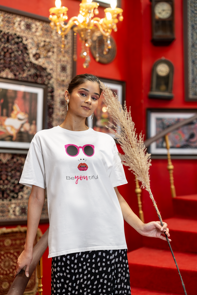 TA07 Premium Cotton With Beautiful Design Oversized Tshirt