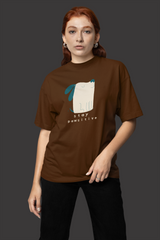 TA19 Stay Positive Premium Brown Tshirt