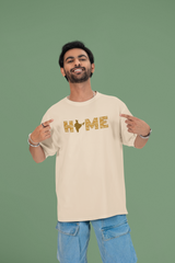 TA58 Men Cotton HOME Design OverSized Tshirt