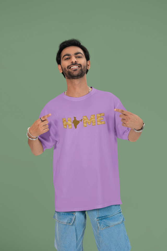 TA58 Men Cotton HOME Design OverSized Tshirt