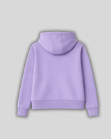 Purple hoodie on a light gray background