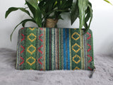 AF1 Green Motif Handmade Fabric Wallet