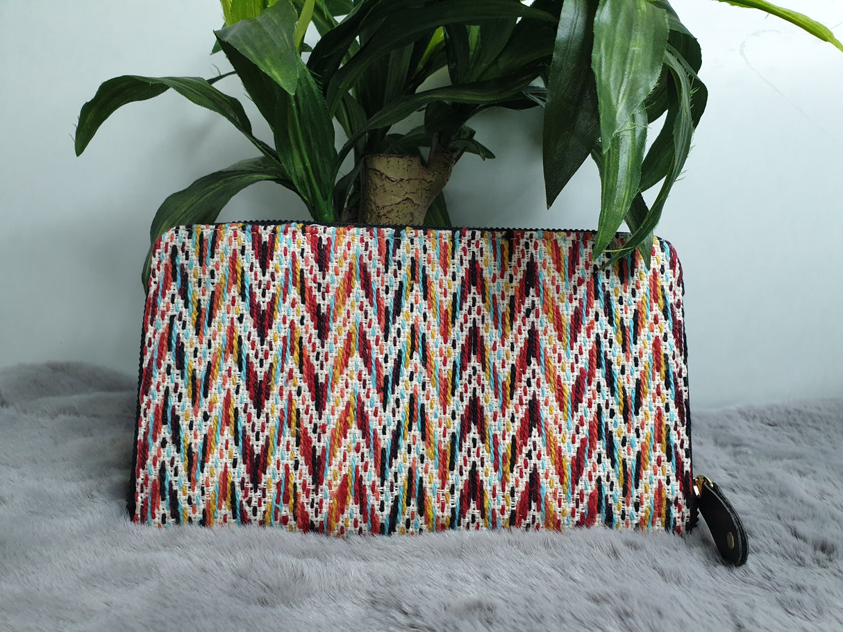 AF4 Multi Motif Handmade Fabric Wallet