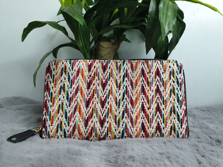 AF4 Multi Motif Handmade Fabric Wallet