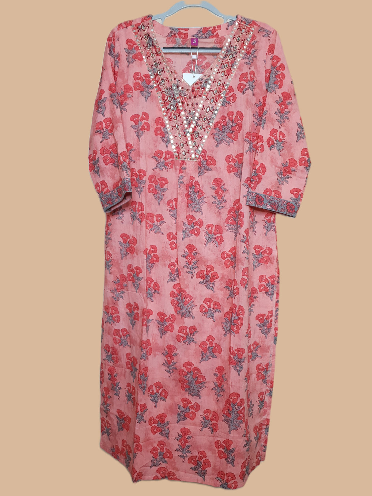 R01 Gajri Beautiful Cotton Kurti