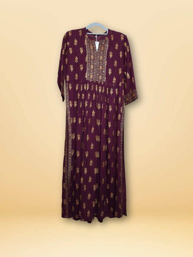 R32 Premium Long Rayon Beautiful Kurti
