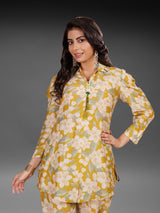 R39 Mustard Muslin Unique Beautiful Cord Set