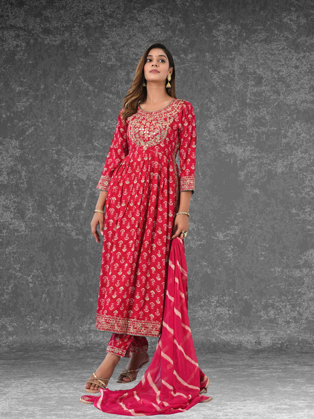 R41 Premium Beautiful Designer Rayon Nayra Cut